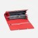 Women's wallet on magnets, red color