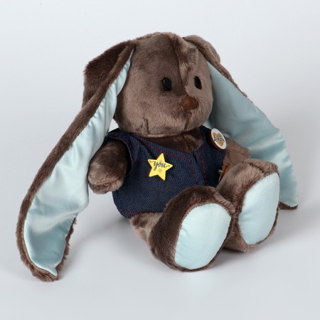 Soft toy "Baby LU in the vest", hare, 25 cm-1