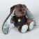 Soft toy "Baby LU in the vest", hare, 25 cm
