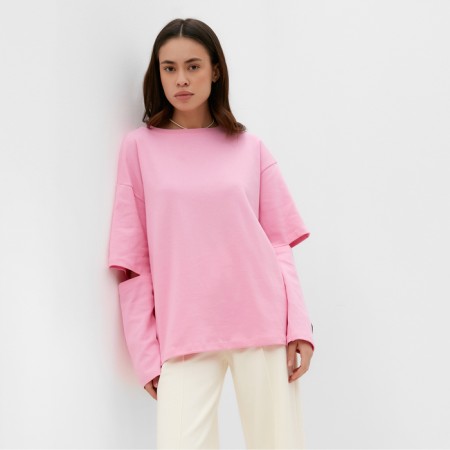 Jumper (longshilv) mist: basy, size l-xl pink color-3