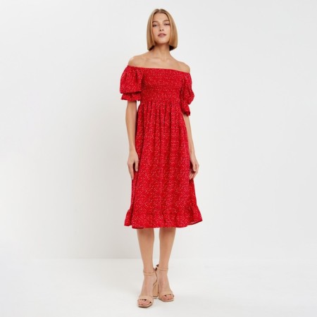 Women's dress minku: enjoy color red, rr 44
