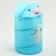 A basket for storing toys "shark" with handles and a lid, 55 x 33 x 33 cm, blue