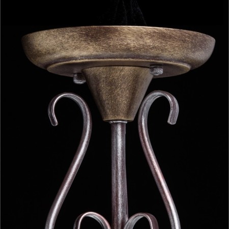AIDA chandelier, 3x40W E27, silver, gold-9