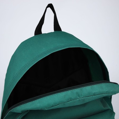 Backpack School Textile Lucky Moment, with pocket, 29x12x40, green color-5
