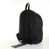 Youth backpack made of textiles, external pocket, black color