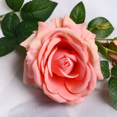 Artificial flowers "rose decay" 66 cm, light pink-1