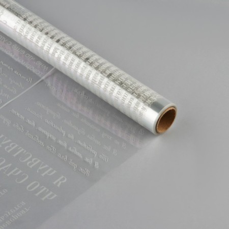 Flower film Packing Glossy Transparent "Gazeta", 0.6 x 10 m