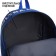 School textile school with print on the upper part Light, 38x29x11 cm, blue color is blue