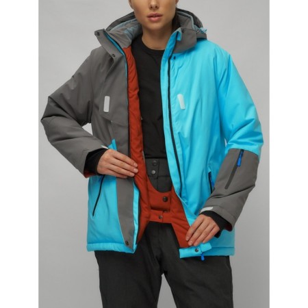 Ski suit female, size 58, blue color-5