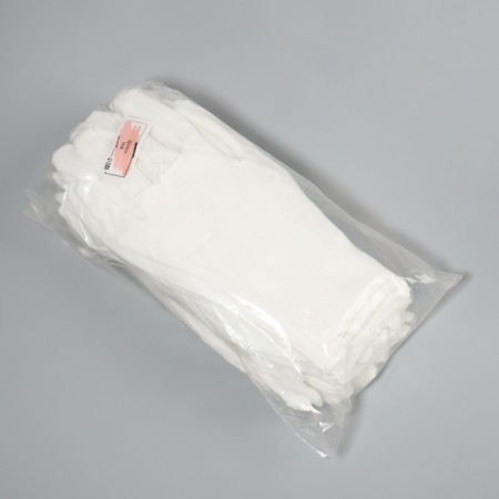 Cotton gloves, size L, steam, packing 12 pcs, white color-5