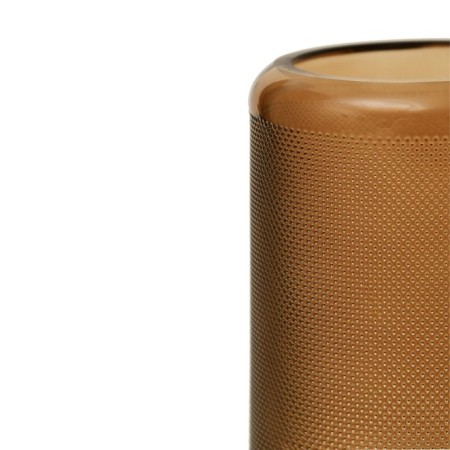 Decorative vase of glass "cylinder", 100 × 100 × 150 mm, brown color-4