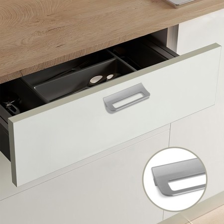 Furniture bracket RS1402, m/o = 96, graphite color