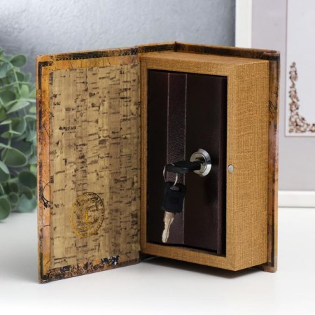Safe wood book "Parisian Secrets" to the leatherette 17x11x5 cm-2