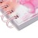 Notebook Gift Book on the crest 80l, line, color block, PVC Cat cover 3D (10x10.5cm) 10539