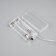 Garland “thread” 2 m dews with nozzles “clothespins with Santa Claus”, IP20, silver thread, 20 LED, glow warm white, AAX2
