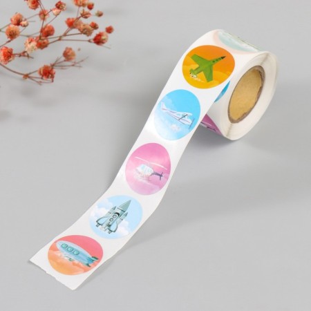 Stick Paper "Aviation" d = 2.5 cm 252 pcs in roll-1