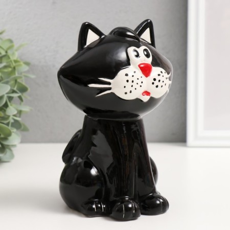 Piggy bank Ceramics "Black Cat" 13x11.5x16.5 cm-1