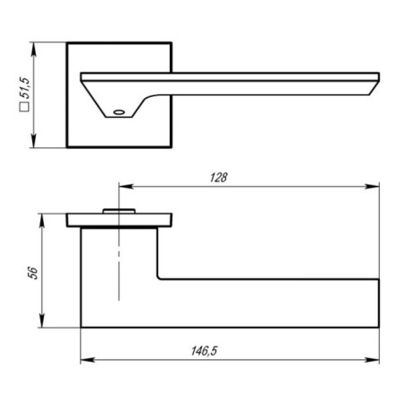 Separate handle Mirage USS BL-26, black-1