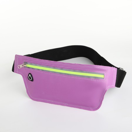 Lightning waist bag, reflective elements, lilac color