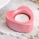 Small Climb "Small Heart. Marble" from gypsum, 7x3cm, pink