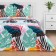 Bed linen "Ethel" duet Colored Tropics (view 1) 143*215 cm - 2 pcs, 220*240 cm, 70*70 cm -2 pcs