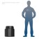 Well, KS-1, 52.5 × 52.5 × 51 cm, plastic, black