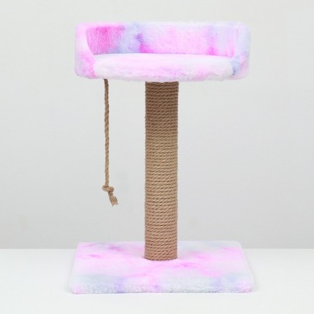 A column-bungee with a sunbed, 35 x 35 x 50 cm, pink-white-4