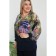 Female blouse, size 60, dark blue color