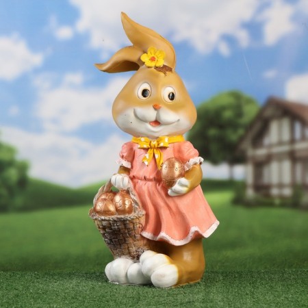 Garden figure "Bunny with a basket" 51x25x24cm