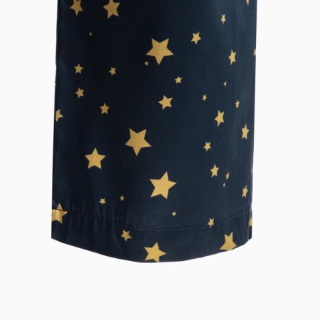 Pajama female kaftan "stars", p. 48-50, dark blue-11