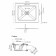 Show's pallet Wasserkraft Elbe10, 1200x1000x26 mm, siphon, rectangular, fiberglass 987800