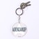Acrylic key a keychain "Alexander", Diam. 6 cm