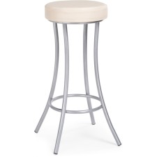 Baric chair Kreley Metal/Eco -leather, gray/beige 40x40x78 cm