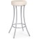 Baric chair Kreley Metal/Eco -leather, gray/beige 40x40x78 cm