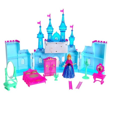 Castle for dolls "Magic" with accessories, sound, light, mix-1