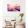 Carty clock wall interior "lavender field", silent, 35 x 60 cm