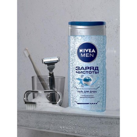 Гель для душа Nivea Men «Заряд чистоты», 250 мл-4