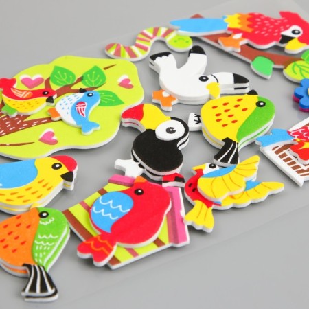 Stickers from EVA "Bright Birds" Assorted.-1