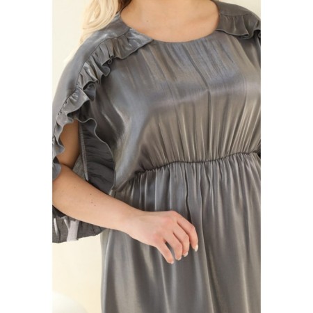 Women's dress, size 50, gray color-6
