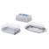 Maslenka with an Axentia pattern, white color, 16x5x9 cm