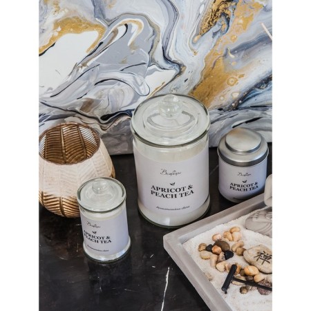 Aromatic candle in the glass Apricot & Peach, 10 × 18 cm-1