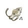 Hook furniture tundra TKD025, two -rod, bronze