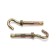 Anchor bolt of scrap, with a hook, galvanized, 10x60 mm, 50 pcs