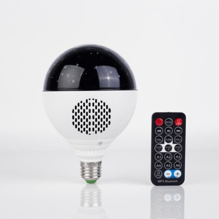 Light device "Festive lamp" 11 cm, E27, speaker, remote control, glow RGB-1