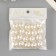 Beads for creativity plastic "Pearls White" d = 1.6 cm set 20 pcs