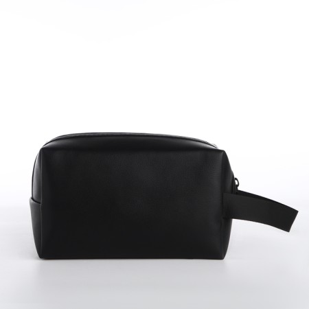 Cosmetic bag with lightning, black color-1