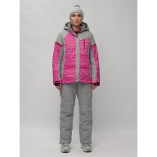Ski suit female, size 58, pink color