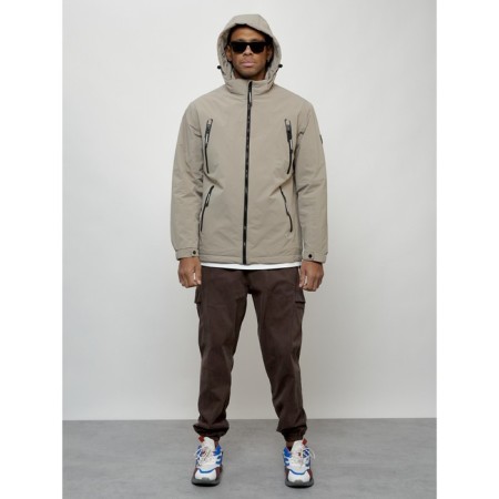 Male spring jacket, size 52, beige color-12