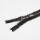 Metal zipper, No. 3, non -proceeding, automatic lock, 30 cm, black color/nickel