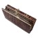 Purse with frame lock Loricata Brun, brown color